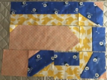 Piecing mistakes while I sew the quilt pattern together